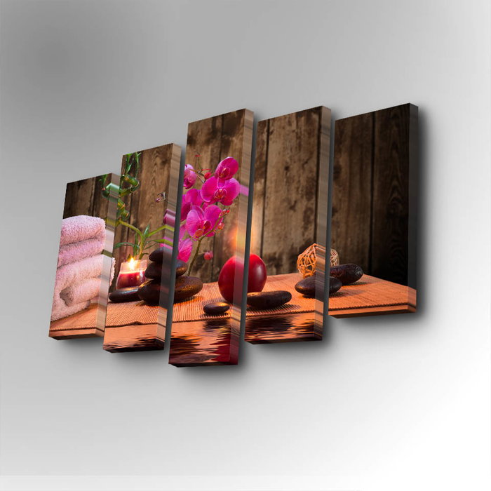 Wallity Cuadro Decorativo en Lienzo 5 Piezas 5PUC-044 Multicolor Wallity Cuadro Decorativo en Lienzo 5 Piezas 5PUC-044 Multicolor
